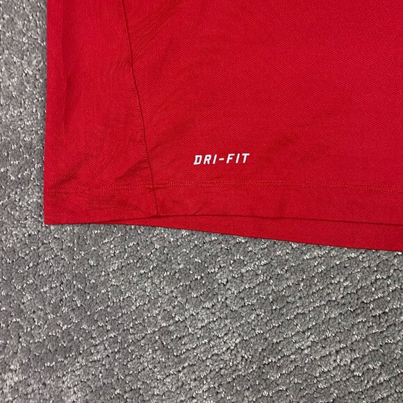 Nike Tiger Woods Polo Shirt Men's 2XL Red Elite Cool Carbon Golf Performance XXL - Picture 4 of 12